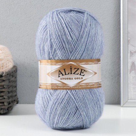 Yarn "Angora Gold" 20% wool, 80% acrylic 550m/100g (221)
