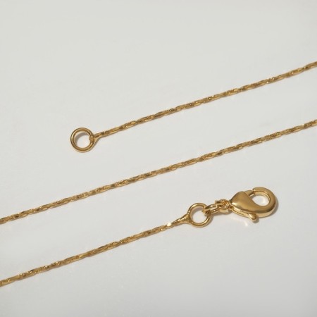 Chain "Flat links", color gold, 44 cm