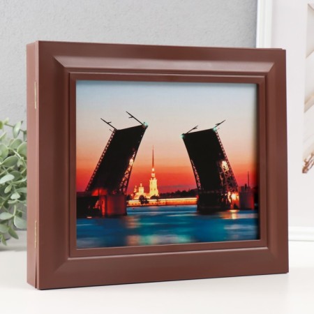Key closed "Divorce bridge" 26.5x31.5 cm nut-1