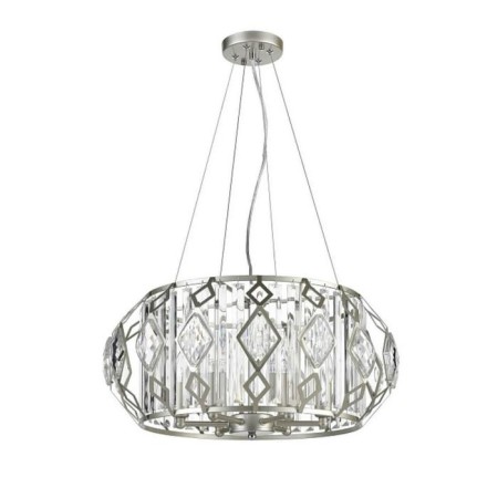 Buzzati chandelier, 6x40W E14, champagne color, white-1