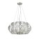 Buzzati chandelier, 6x40W E14, champagne color, white