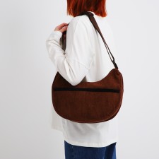 Youth bag with lightning, brown color