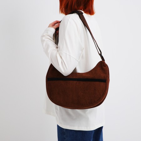 Youth bag with lightning, brown color