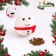 Toy-chart for goodies "Snowman", 8 cm, white