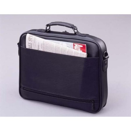 Business Bank, Lightning Department, 2 external pockets, mounting on a suitcase, black color