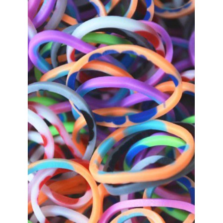 Rainbow loom bracelet rubber bands, assorted-1