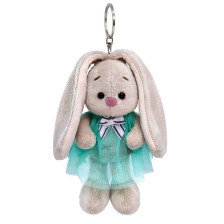 Soft toy-cords "Bunny mi in a blue dress", 14 cm