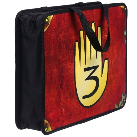 Plastic folder with A4 handles, on a zipper, 75x330x260 mm, gravity folz-5