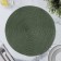 Serving napkin on the table “Loft”, d = 38 cm, green color
