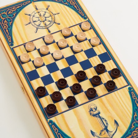NARDS "SARRUST", wooden board 60 x 60 cm, with a field for playing checkers-1