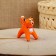 Souvenir "Kotik", red, 3.5 × 4 × 5.5 cm, Kargopol toy, mix