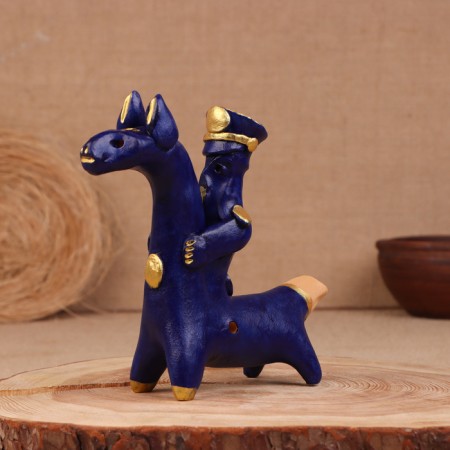 Абашевская игрушка "Всадник", 12х5х13 см, Зоткин А.Н. МИКС-4