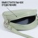Women's Bag -round artificial leather, 18x18 cm, pistachio color