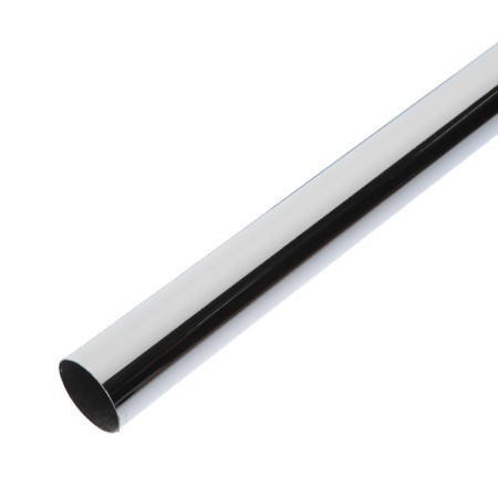 Pipe, 3 m, d = 25 mm, steel 0.6 mm, chromium color