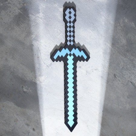 Set of wooden souvenirs "Diamond weapon" shield, sword mix-6