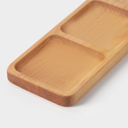 Menzhitsa wooden shade, 30 × 10 × 1.8 cm, 3 sections, birch-3