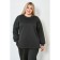 Female suit, size 64, black color