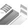 Profile aluminum overhead ambrella Illumination alum Profile, GP2001al, 2000x10x20.5 mm, silver color, matte divet