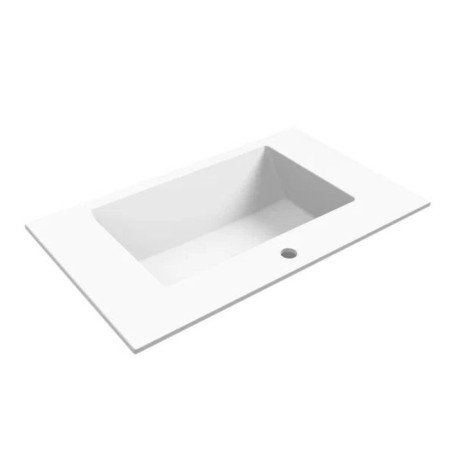 Walked shells Uperwood Megan, 80 cm, rectangular, white matte-5