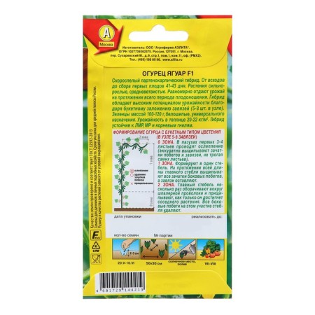 Seeds cucumber jaguar f1 desks ts/p 10pcs-1