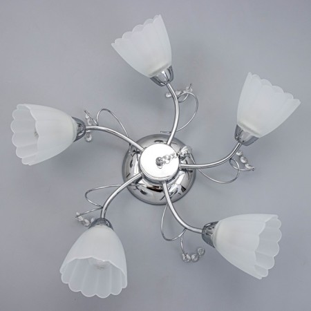 Adele chandelier 5x40W e27 chrome 54x52x17 cm-4