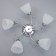 Adele chandelier 5x40W e27 chrome 54x52x17 cm