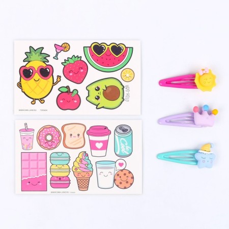 Set with tattoos transfers "Fruits"-2