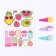 Set with tattoos transfers "Fruits"