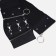 Women's belt, width 12 cm, on lightning, black color