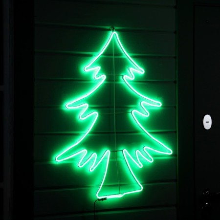 Neon figure "Christmas tree", 70 × 85 cm, 560 LED, 220 V, glow of green