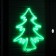 Neon figure "Christmas tree", 70 × 85 cm, 560 LED, 220 V, glow of green