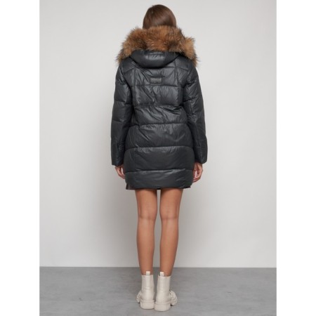 Winter jacket, size 46, dark gray color-3