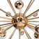 Modesta chandelier 12he27 gold 83x83x100 cm