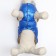 Jacket for dogs with weighting size 12 (DS 28, OG 38, Osh 27), silver-blue