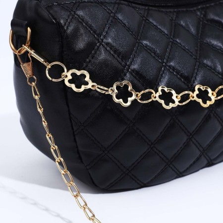 Bag Cross-Bodi with a zipper, black color-3