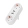 Double Electric linear 16 A with grounding + 2 USB port, 2.4 A, white rexant