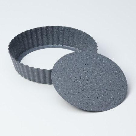 The baking uniform “Elin Marble”, D = 24 cm, removable bottom, anti -stick coating, color gray-3