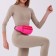 Lightning waist bag, 2 pockets, pink color