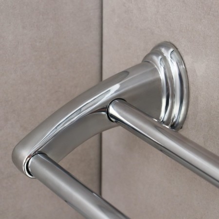 Holder for towels double, 60 cm, accoona a11107, color chromium-2
