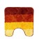 A set of Dasch rugs "Alberta", 50x80 cm, 55x55 cm, brown color