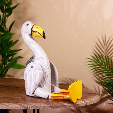 Souvenir "Flamingo" hanging paws, wood 50 cm-1
