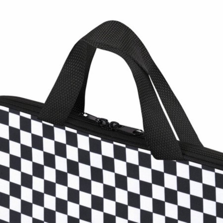 Lightning folder with handles Brauberg A4, 1 department, polyester, 20 mm, "Black and White", 272172-5