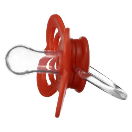 Nipple - silicone dummy classic, from 0 months, cherry color-2