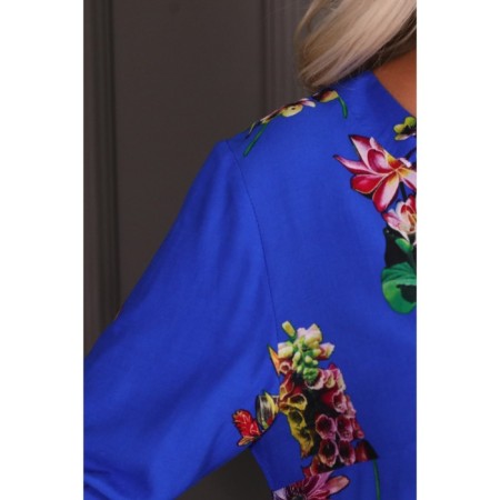 Women's tunic, size 46, blue color-10