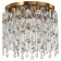Ceiling chandelier Legacy 6xe14 40W, size 40x40x34 cm, bronze color