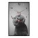 Carty clock is wall-mounted, interior "cat", 57 x 35 x 4 cm, silent