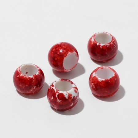 Bead "Paints", 1.1 × 0.8 color red color-1