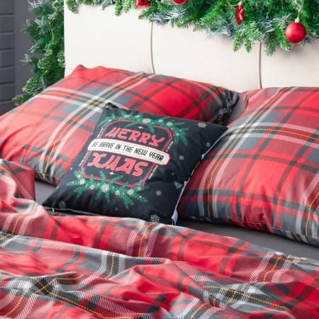Pillow Ethel Merry XMAS 40x40 cm, 100% p/e, velor-3