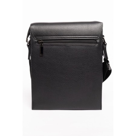 Bag Cross-Body Men, genuine leather de-gosa black, 22x6x27 cm-2