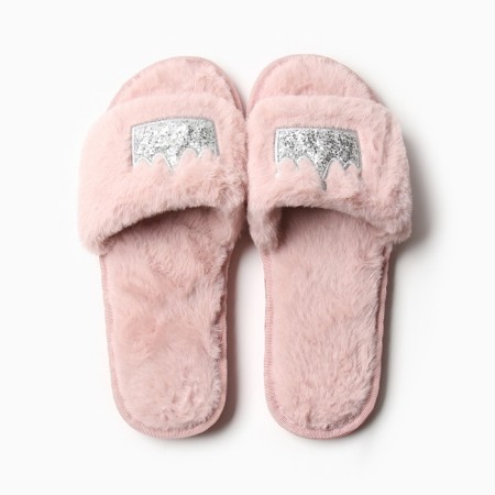 Women's slippers with open nose size 40-41, pink color-14